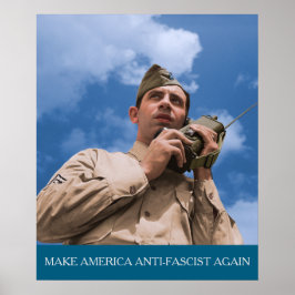 Amerikaanse radio-operator uit WOII MAAFA Poster