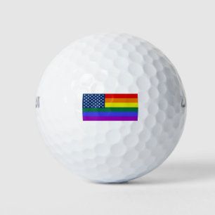 Amerikaanse Rainbow Pride Golfballen