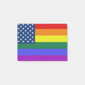 Amerikaanse Rainbow Pride Post-it® Notes (Voorkant)