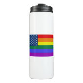 Amerikaanse Rainbow Pride Thermosbeker (Voorkant)