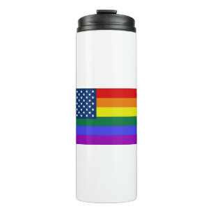 Amerikaanse Rainbow Pride Thermosbeker