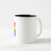 Amerikaanse Rainbow Pride Tweekleurige Koffiemok (Voorkant rechts)