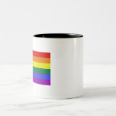 Amerikaanse Rainbow Pride Tweekleurige Koffiemok (Center)