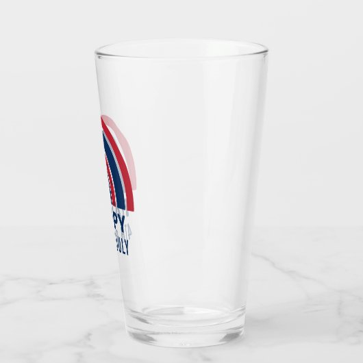 Amerikaanse Rainbow USA Independence Day 4e juli Glas (Links)