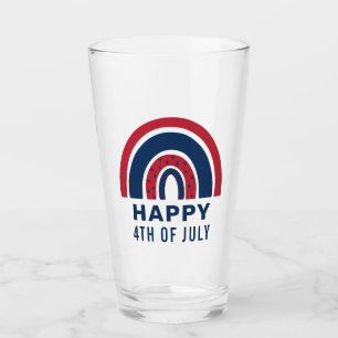Amerikaanse Rainbow USA Independence Day 4e juli Glas