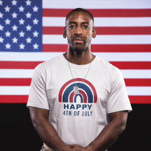 Amerikaanse Rainbow USA Independence Day 4e juli T-shirt