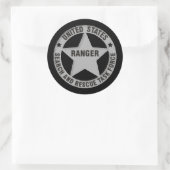 Amerikaanse Ranger Search and Rescue Task Force Ronde Sticker (Tas)