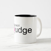 Amerikaanse rechter bovenaan tweekleurige koffiemok (Voorkant rechts)