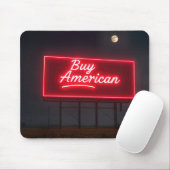 Amerikaanse Red Neon Billboard kopen Muismat (Met muis)