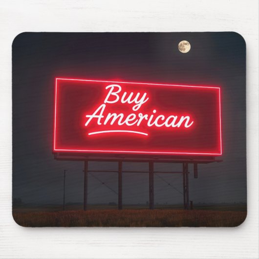 Amerikaanse Red Neon Billboard kopen Muismat (Voorkant)