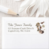 Amerikaanse Redstart Audubon Bird Adresetiketten Etiket (Insitu)