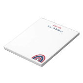 Amerikaanse regenboog: een opmerking van de docent notitieblok (Linkerzijde)