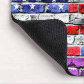 Amerikaanse regenboogvlag muismat (Hoek)