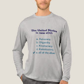 Amerikaanse regering meerkeuzevraag Tri-Blend shirt (Voorkant volledig)