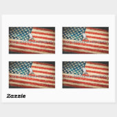 Amerikaanse Republiek Bumpersticker Rechthoekige Sticker (Vel)