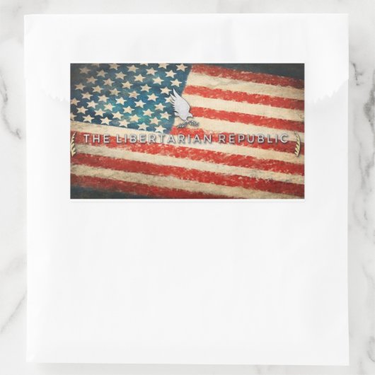 Amerikaanse Republiek Bumpersticker Rechthoekige Sticker (Tas)