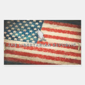 Amerikaanse Republiek Bumpersticker Rechthoekige Sticker (Voorkant)