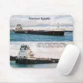 Amerikaanse Republiek mousepad Muismat (Met muis)
