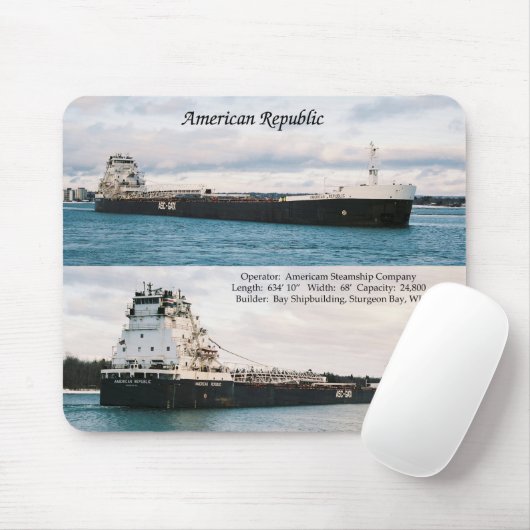 Amerikaanse Republiek mousepad Muismat (Met muis)