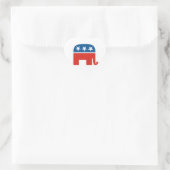 amerikaanse republikeinse partij olifant hart sticker (Tas)
