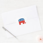 amerikaanse republikeinse partij olifant hart sticker (Envelop)