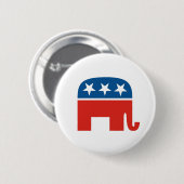 amerikaanse republikeinse partij olifant ronde button 5,7 cm (Voorkant /achterkant)