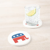 amerikaanse republikeinse partij olifant zandsteen onderzetter (Zijkant)