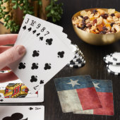 Amerikaanse  retro-speelkaarten met de vlag Texas Pokerkaarten (Insitu)