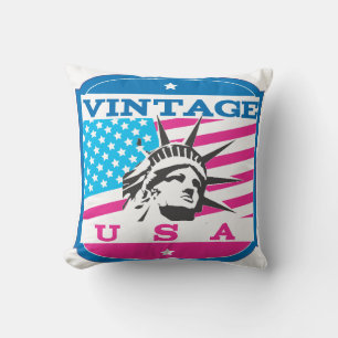  Amerikaanse Retrobadge Kussen