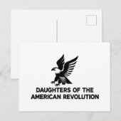 Amerikaanse Revolutie Afstammeling Patriot Briefkaart (Voorkant / Achterkant)