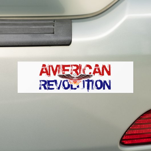 Amerikaanse revolutie bumpersticker (Op auto)