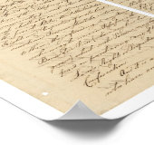 Amerikaanse Revolutie Verdrag van Parijs van 1783  Poster (Hoek)