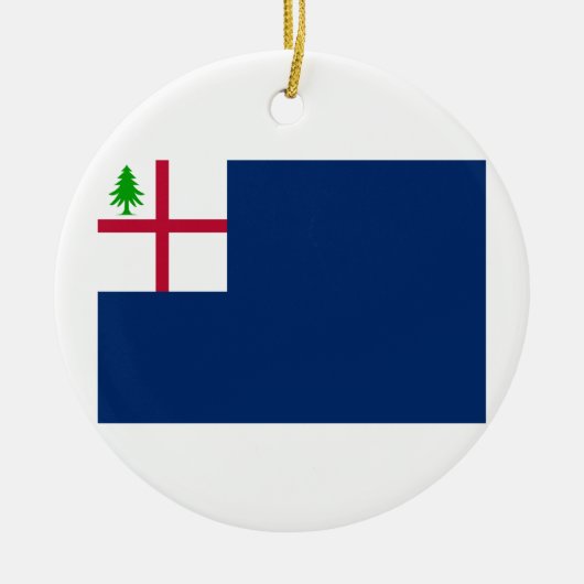 Amerikaanse Revolutiestrijd tegen Bunker Hill Flag Keramisch Ornament (Voorkant)