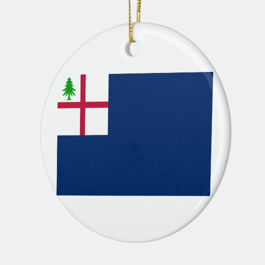 Amerikaanse Revolutiestrijd tegen Bunker Hill Flag Keramisch Ornament (Links)
