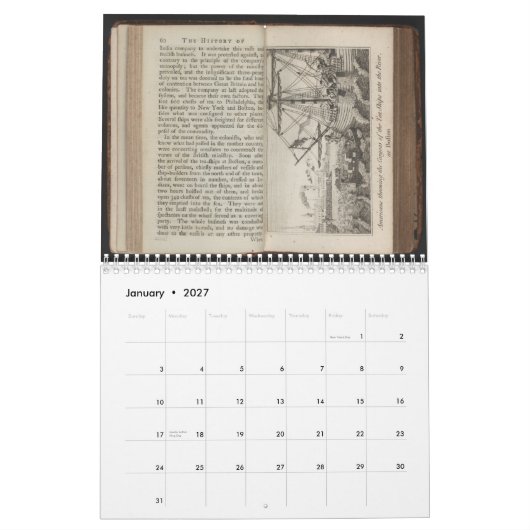 Amerikaanse revolutionaire agenda kalender (Jan 2027)
