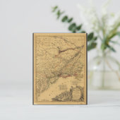 Amerikaanse Revolutionaire Oorlogskaart van J.B El Briefkaart (Staand voorkant)