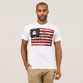Amerikaanse Revolutionaire vlag! T-shirt (Voorkant volledig)