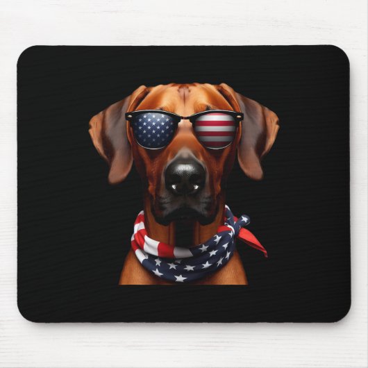 Amerikaanse Rhodesian Ridgeback-hond 4 juli-eigena Muismat (Voorkant)