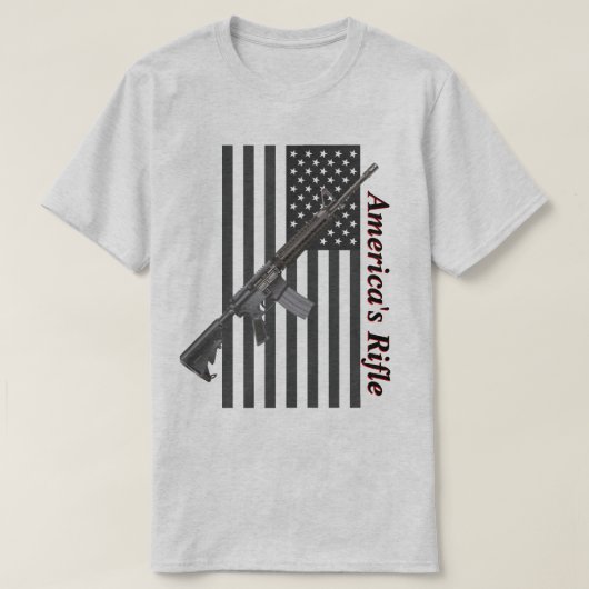 Amerikaanse riffle VS vlag Favoriet Rifle Light Co T-shirt (Design voorkant)