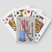 Amerikaanse Rifle MSR AR15 Game Night Poker Pokerkaarten (Achterkant)