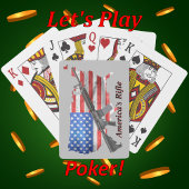 Amerikaanse Rifle MSR AR15 Game Night Poker Pokerkaarten