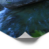 Amerikaanse rivier, bergen, portret poster (Hoek)