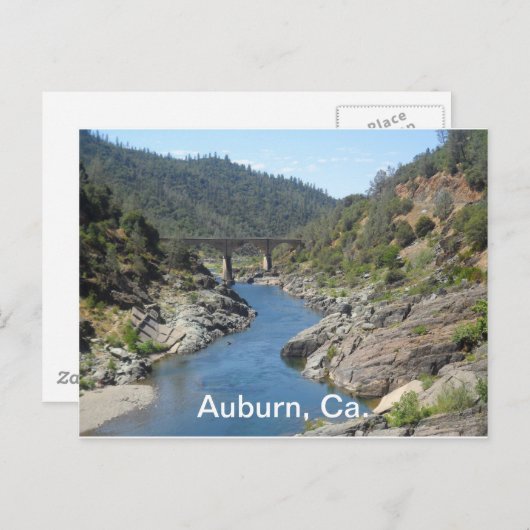 Amerikaanse rivier briefkaart (Voorkant / Achterkant)