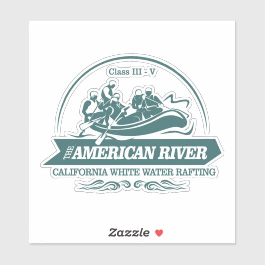 Amerikaanse rivier (R) Sticker (Vel)