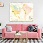 Amerikaanse riviersystemen canvas afdruk (Insitu (Woonkamer))