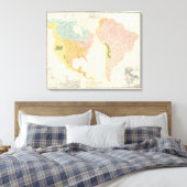 Amerikaanse riviersystemen canvas afdruk (Insitu (Slaapkamer))