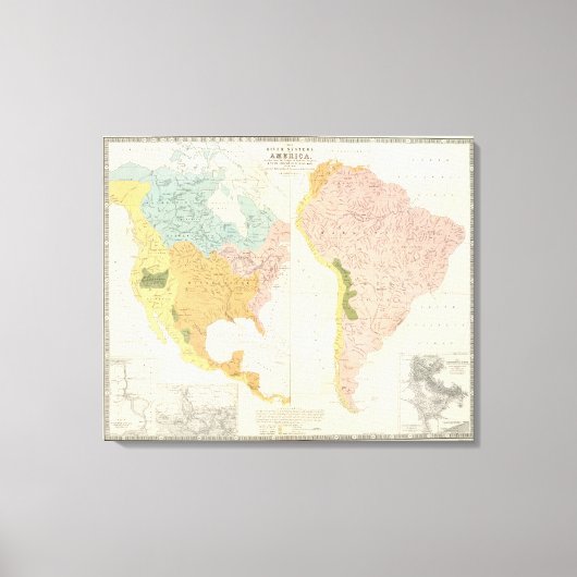 Amerikaanse riviersystemen canvas afdruk (Voorkant)