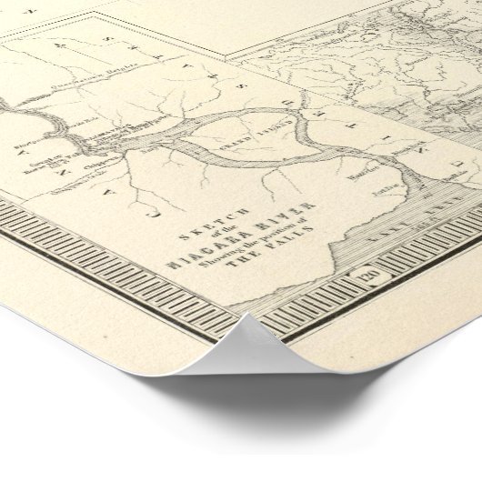 Amerikaanse riviersystemen poster (Hoek)