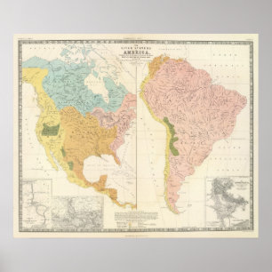 Amerikaanse riviersystemen poster