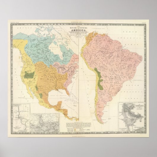 Amerikaanse riviersystemen poster (Voorkant)